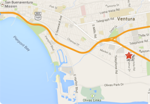 Map of Ventura CA